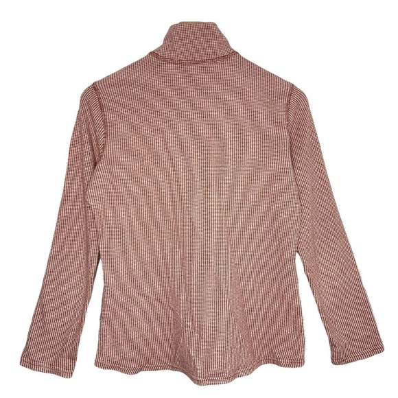 Woolrich Half Zip Pullover Small Checkered Jacquard Woven Canoe Run Mid Layer - Picture 5 of 10